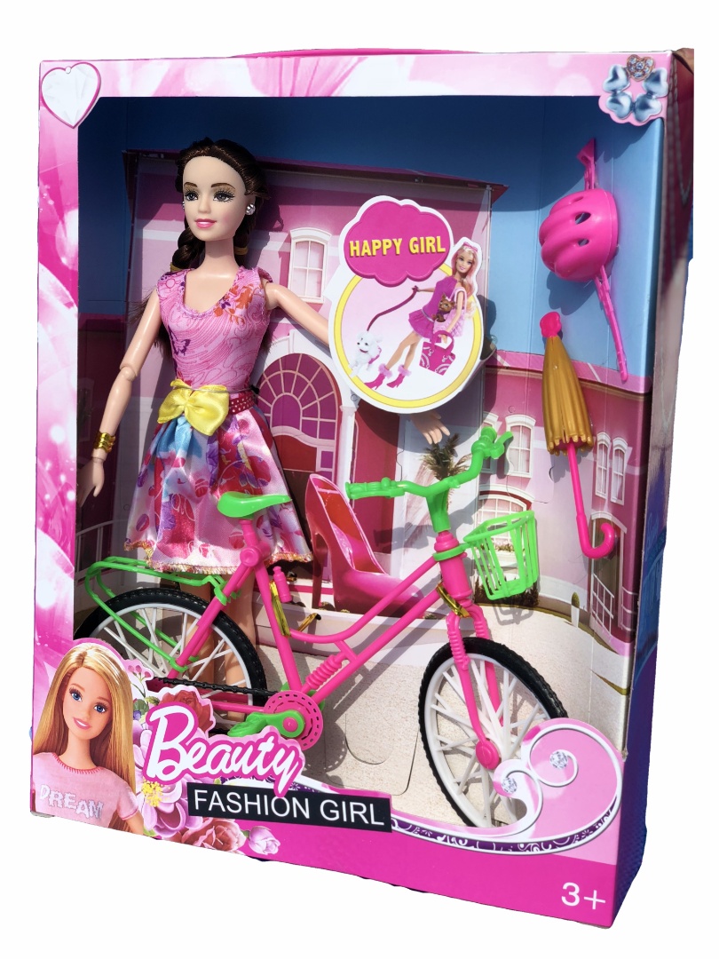 Muñeca cheap con bicicleta