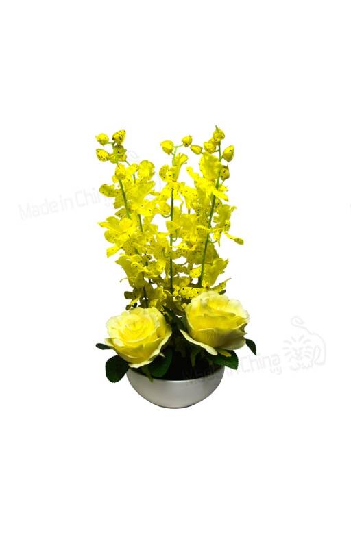 Arreglo Floral de Orquídeas Amarillas