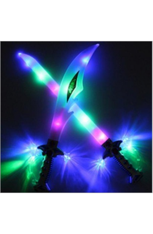 Espadas con led de colores brillantes y sonido